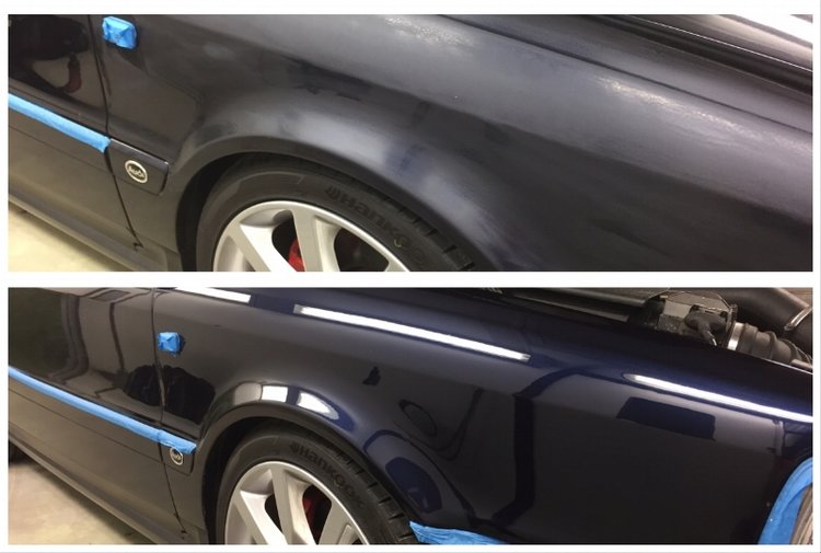 Paint correction car detailing ceramic coating