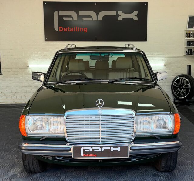 Beauty restored!This stunning 1982 Mercedes 280TE came in recently for our 'Level 1 Paint Enhancement Detail' as well as an interior detail to bring the seats, carpets, mats and plastics back to life.Years of swirls, scratches and marring have been removed to completely rejuvenate this incredible green.☎️ Contact us today to enhance and protect your investment.......#parxdetailing #detailing #detailingsussex #paintcorrection #paintprotection #ceramiccoating #cars #ceramicpro #carcare #mercedes  #classiccars #mercedes280 #luxury #pureclass